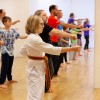 Die Teilnehmer des be active camps beim Karate